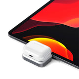 Satechi 5W Trådløs Lader Dock for Apple Airpods og Apple Watch - Hvit / Sølv