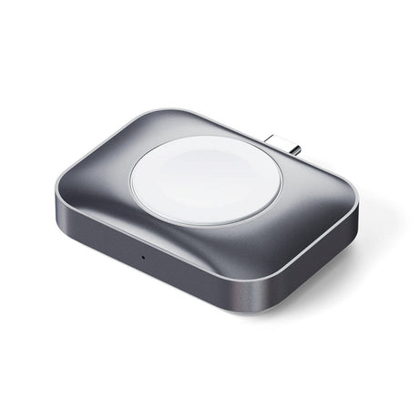 Satechi 5W Trådløs Lader Dock for Apple Airpods og Apple Watch - Hvit / Sølv