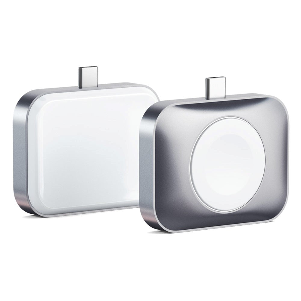 Satechi 5W Trådløs Lader Dock for Apple Airpods og Apple Watch - Hvit / Sølv