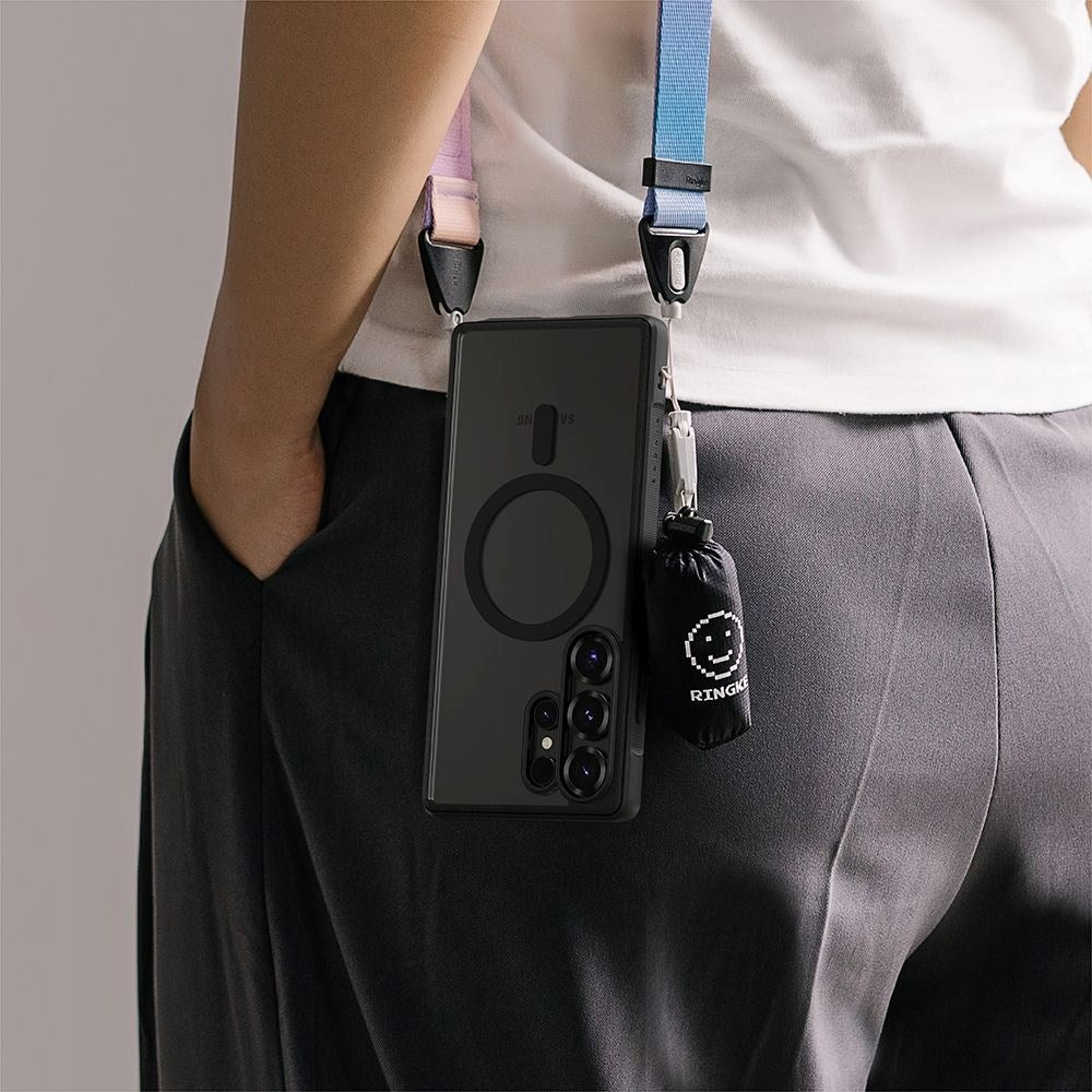 Samsung Galaxy S25 Ultra Ringke Fusion Bold Deksel - MagSafe Kompatibel - Gjennomsiktig / Svart