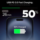 Spigen 20W Vegglader m. 1x USB-C - Svart