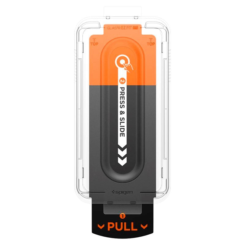 Samsung Galaxy S25 Edge Spigen EZ Fit Glass tR Skjermbeskyttelse - Case Friendly - Gjennomsiktig