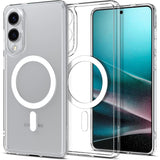 Samsung Galaxy S25 Edge Spigen Ultra Hybrid Deksel - MagSafe Kompatibel - Gjennomsiktig