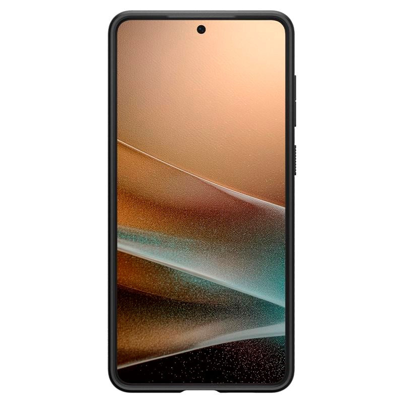 Samsung Galaxy S25 Edge Spigen Liquid Air - Fleksibelt Plast Deksel - Svart