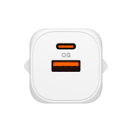 Spigen Essential 35W Vegglader m. 1 x USB-C & 1 x USB-A - Hvit