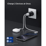 Spigen Essential 35W Vegglader m. 1 x USB-C & 1 x USB-A - Svart