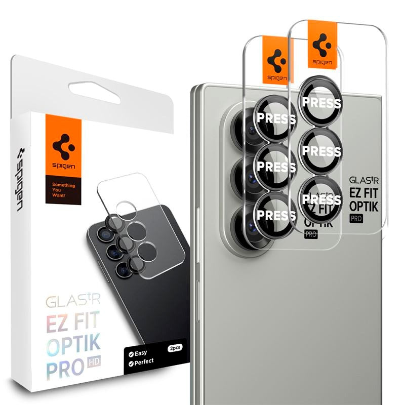 Samsung Galaxy Z Fold7 Spigen Glass tR EZ Fit Optik Pro HD - 2 stk - Svart