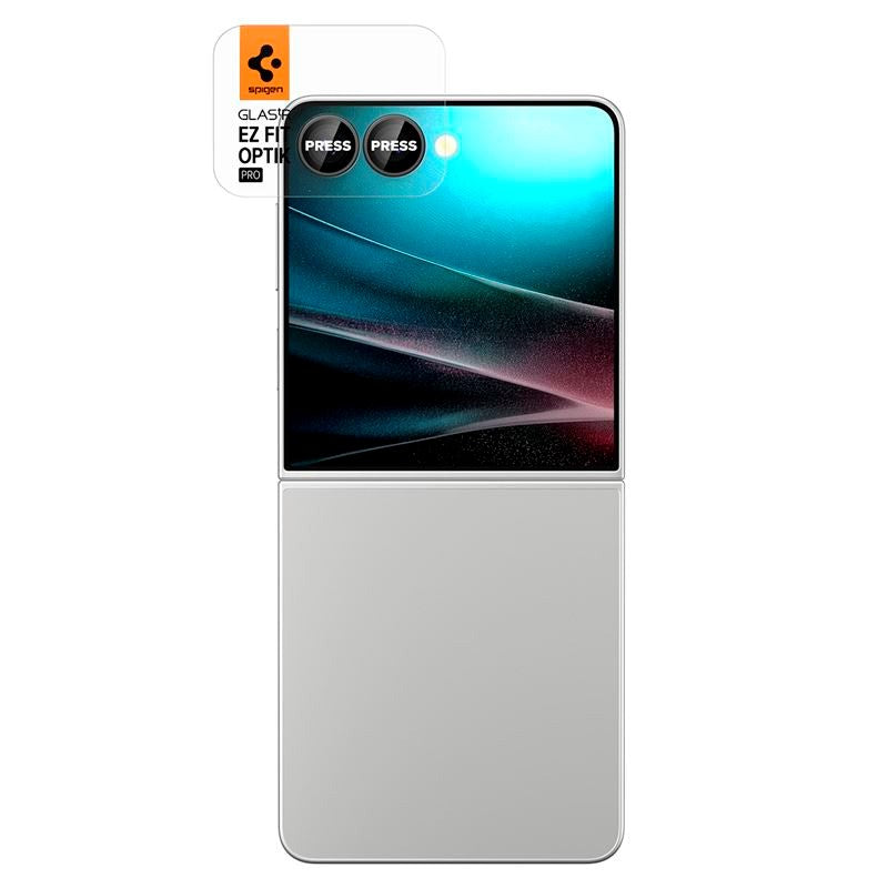 Samsung Galaxy Z Flip7 Spigen Glass tR EZ Fit Optik Pro HD - 2 stk - Svart