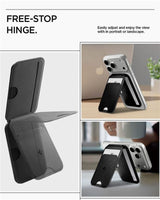 Spigen Slim Fold Kortholder for 3 Kort med Stativfunksjon - MagSafe Kompatibel - Svart