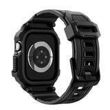 Apple Watch 11 (42mm) Spigen Rugged Armor Pro 2 Deksel m. Rem - Svart