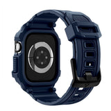 Apple Watch 11 (42mm) Spigen Rugged Armor Pro 2 Deksel m. Rem - Blå
