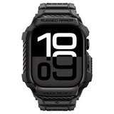 Apple Watch 11 (46mm) Spigen Rugged Armor Pro 2 Deksel m. Rem - Svart