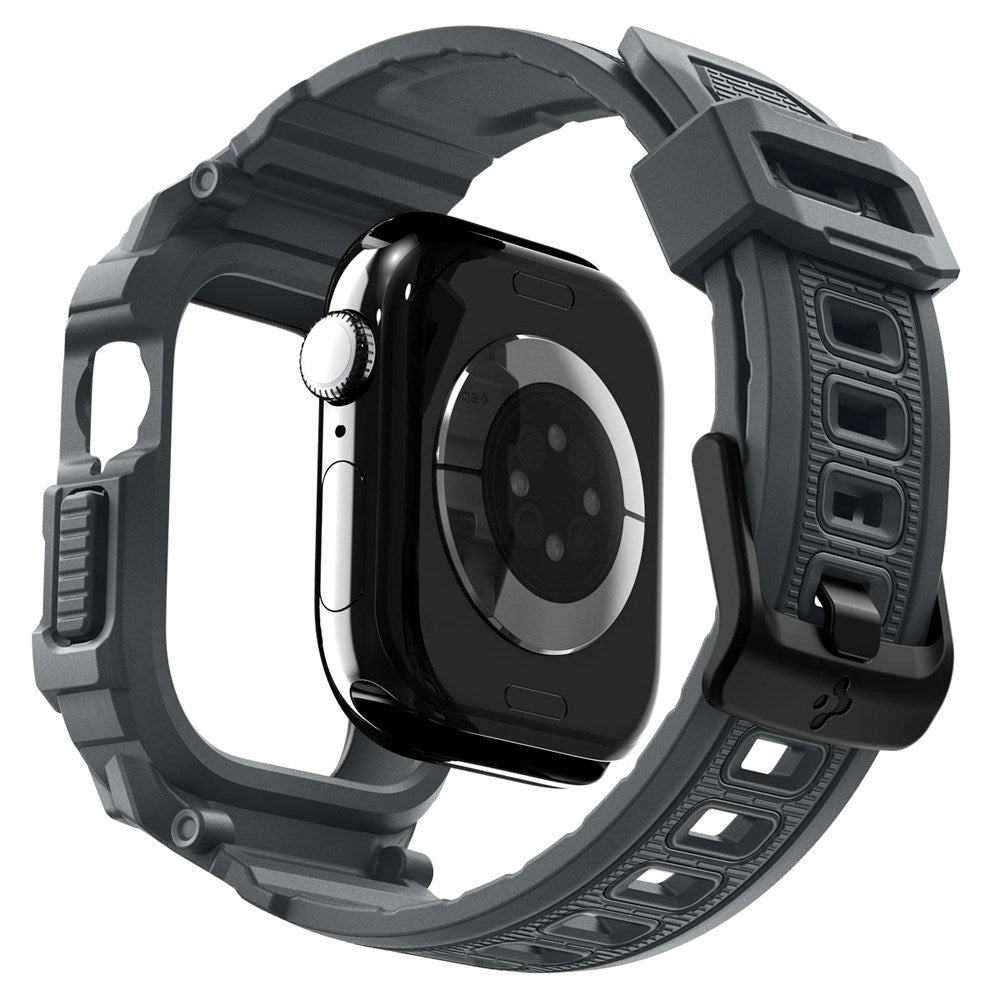 Apple Watch 11 (46mm) Spigen Rugged Armor Pro 2 Deksel m. Rem - Grå