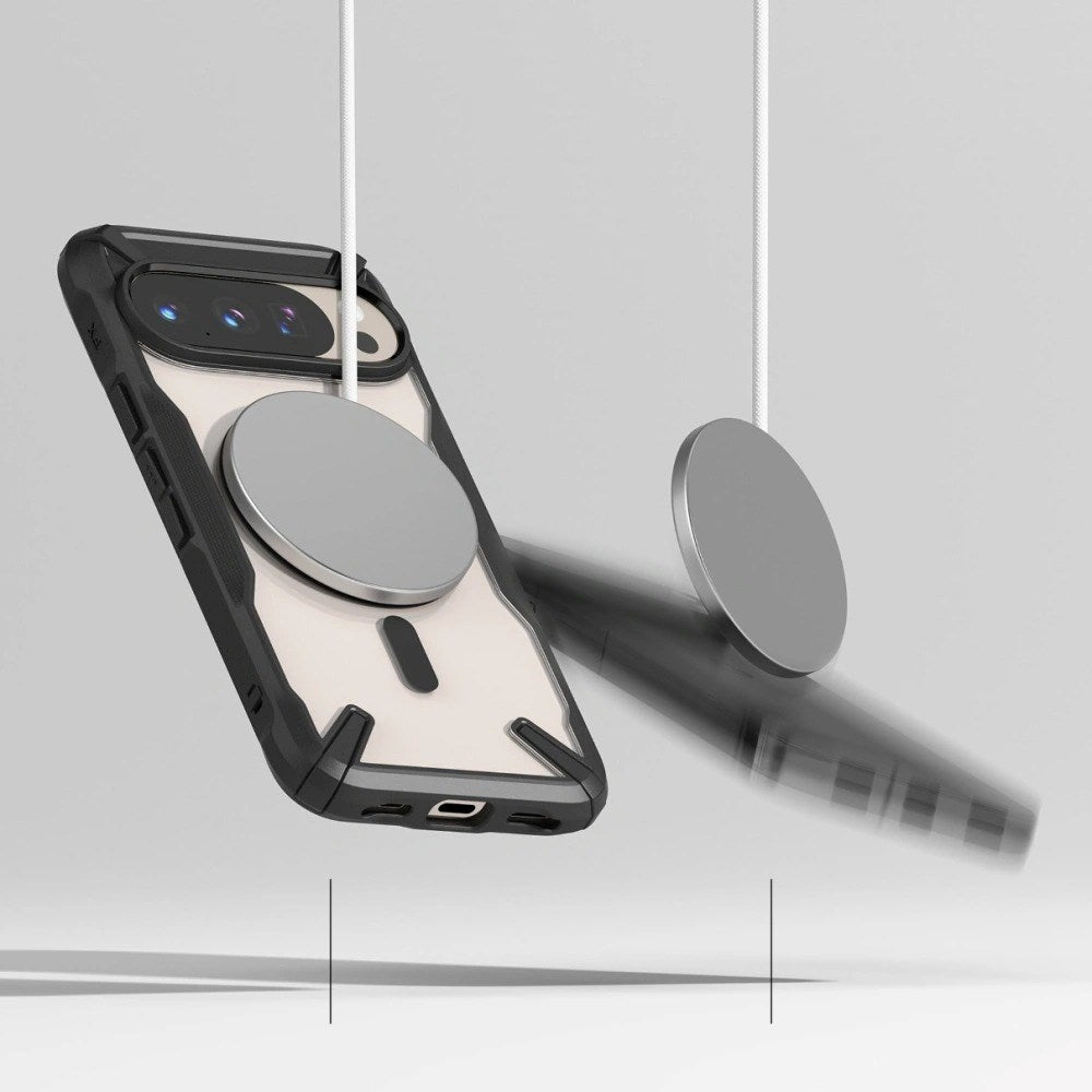 Google Pixel 10 / 10 Pro Ringke Fusion X Deksel - MagSafe Kompatibel - Svart / Gjennomsiktig