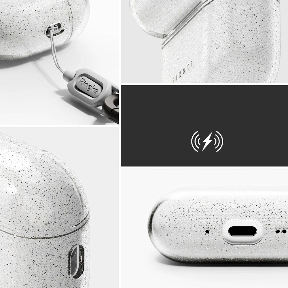 Apple AirPods Pro (3. gen.) Ringke Air Deksel - Gjennomsiktig / Glitter