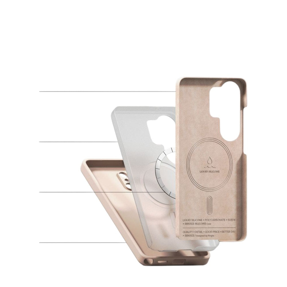 Samsung Galaxy S26 Ultra Ringke Silikon Deksel - MagSafe Kompatibel - Rosa