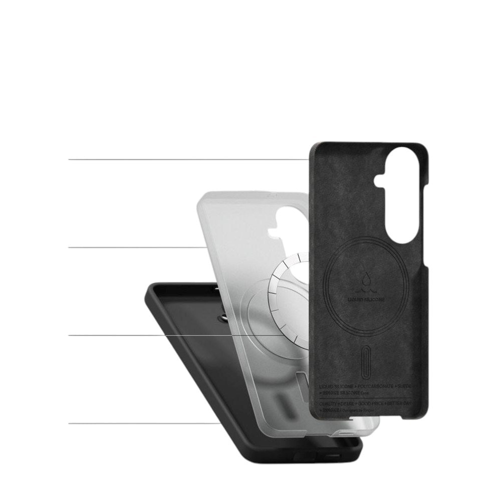 Samsung Galaxy S26 Ringke Silikon Deksel - MagSafe Kompatibel - Svart
