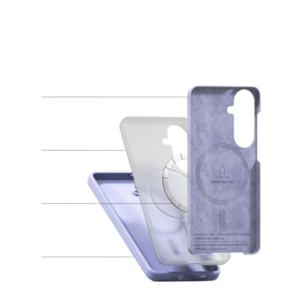 Samsung Galaxy S26 Ringke Silikon Deksel - MagSafe Kompatibel - Lilla