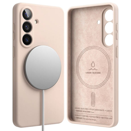 Samsung Galaxy S26 Ringke Silikon Deksel - MagSafe Kompatibel - Rosa