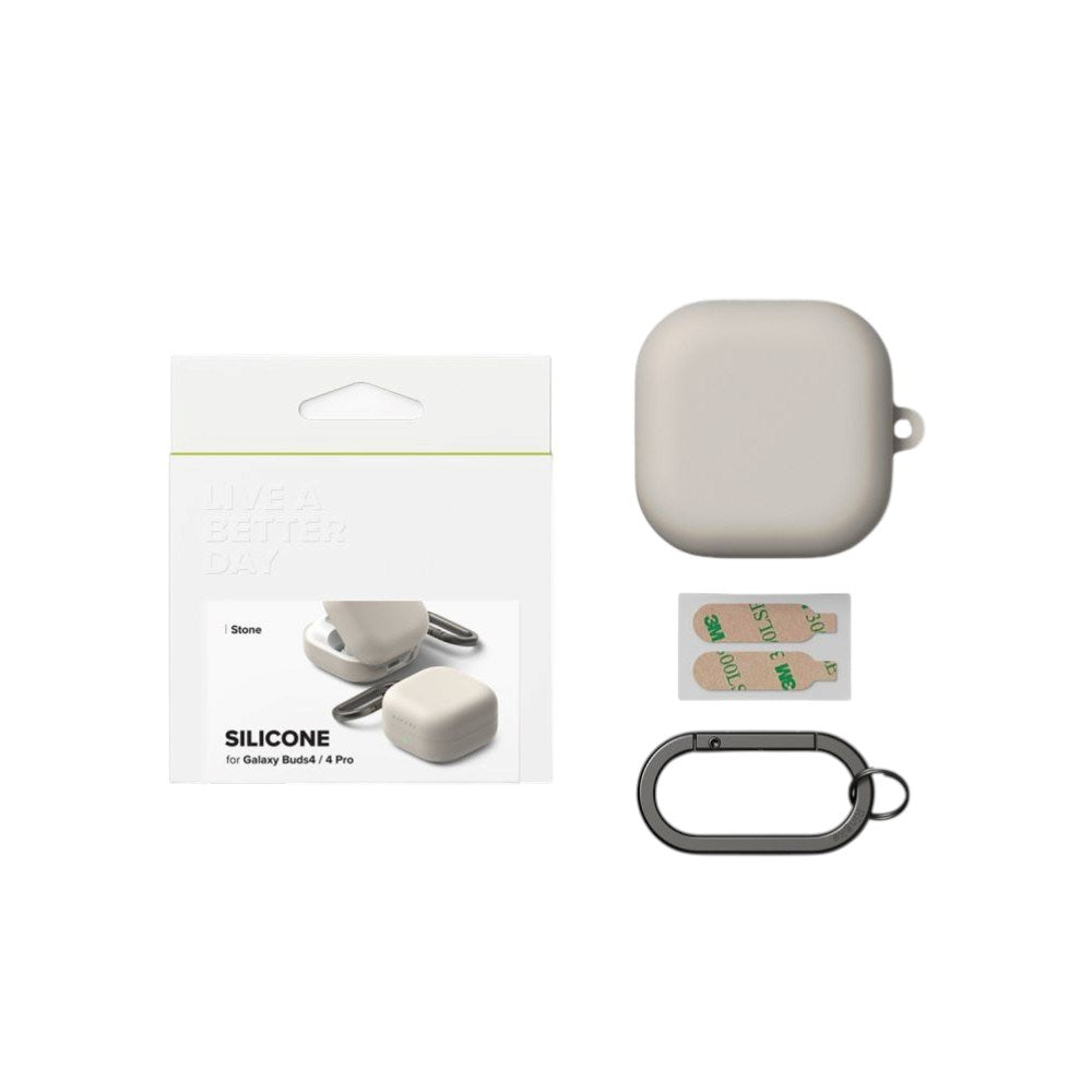 Samsung Galaxy Buds 4 / 4 Pro Ringke Silikon Deksel - Beige