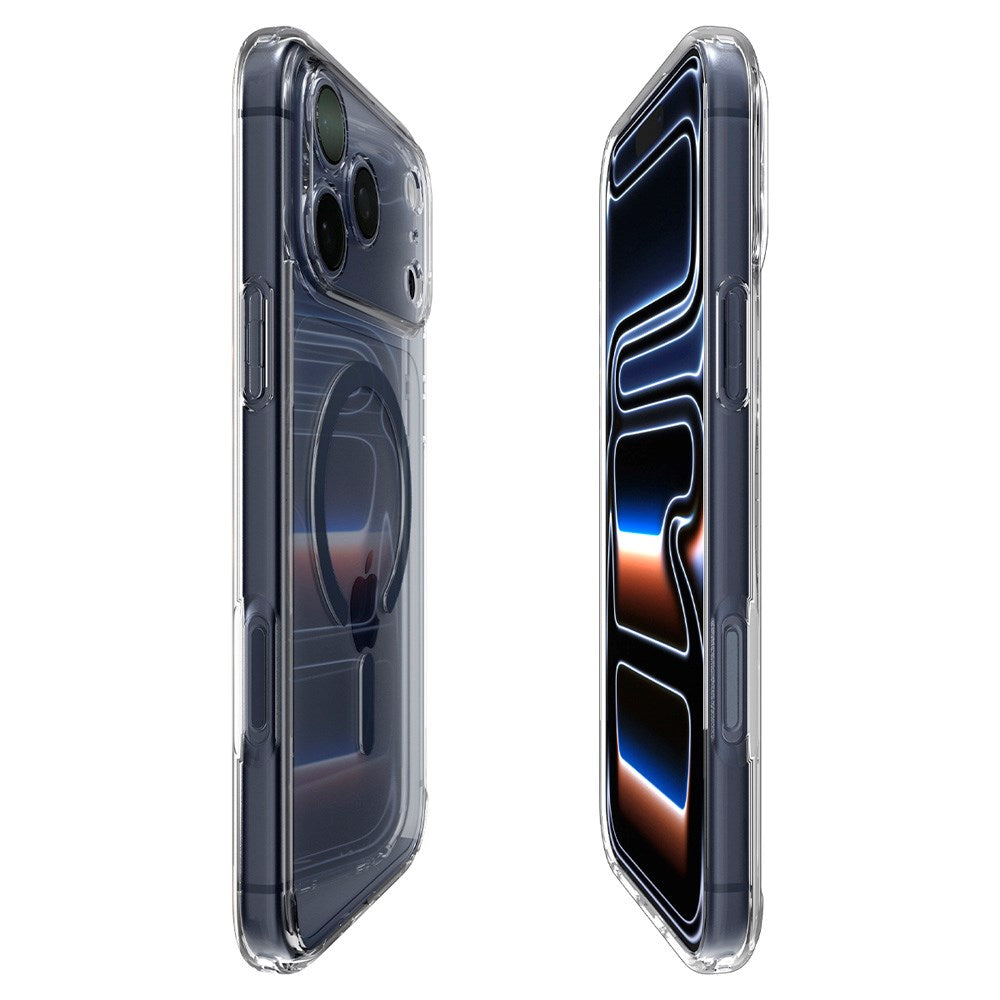iPhone 17 Pro Spigen Ultra Hybrid Deksel - MagSafe Kompatibel - Gjennomsiktig / Blå