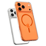 iPhone 17 Pro Spigen Ultra Hybrid Deksel - MagSafe Kompatibel - Gjennomsiktig / Oransje