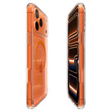 iPhone 17 Pro Spigen Ultra Hybrid Deksel - MagSafe Kompatibel - Gjennomsiktig / Oransje