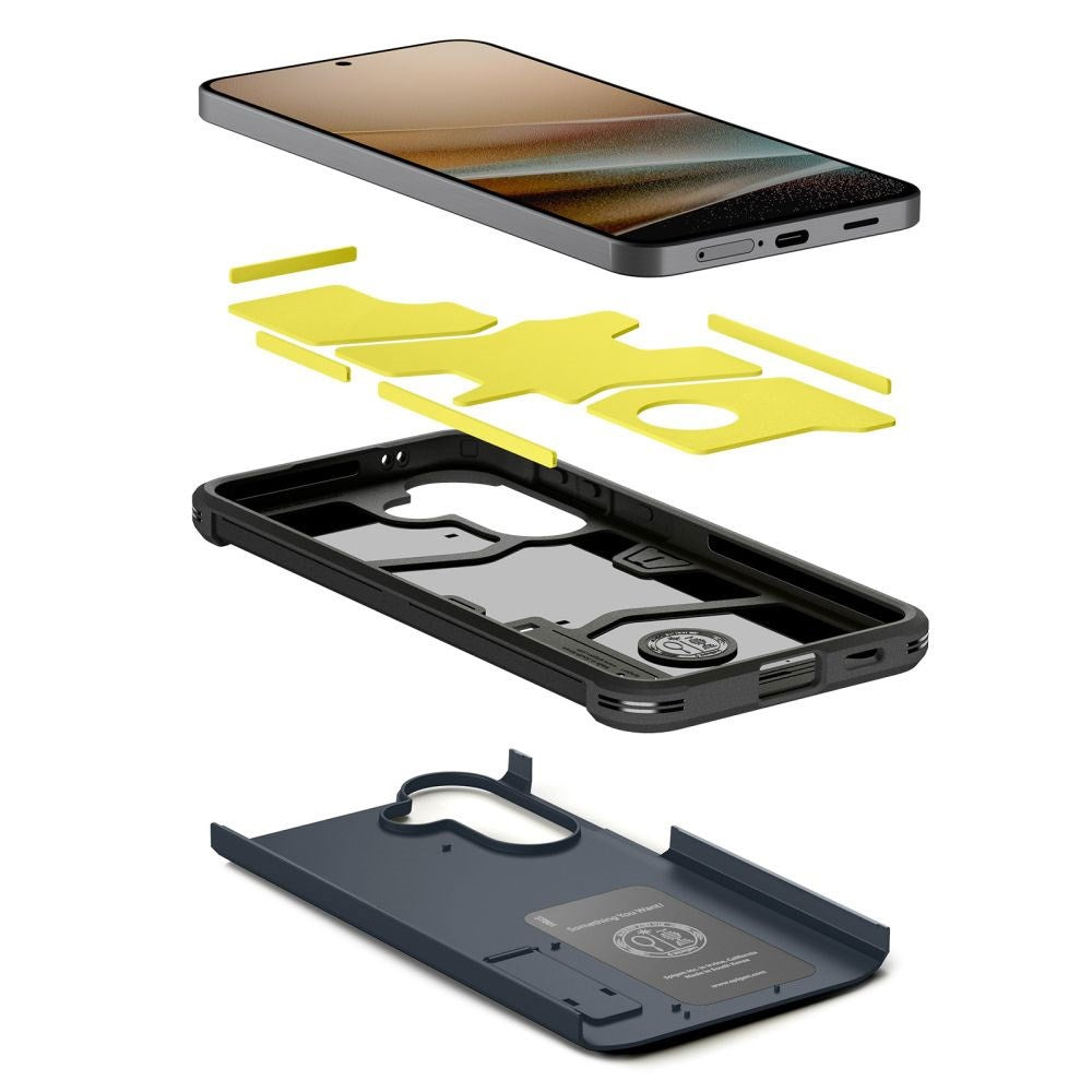 Samsung Galaxy A57 Spigen Tough Armor T Deksel med Stativ - Blå