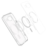 Google Pixel 10a Spigen Ultra Hybrid Deksel - MagSafe Kompatibel - Gjennomsiktig