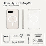 Google Pixel 10a Spigen Ultra Hybrid Deksel - MagSafe Kompatibel - Gjennomsiktig