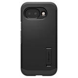 Google Pixel 10a Spigen Tough Armor Hybrid Deksel m. Stativfunksjon - MagSafe Kompatibel - Svart