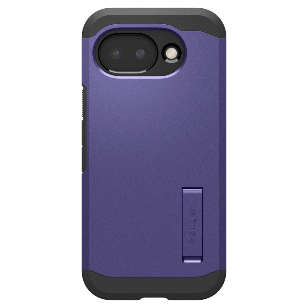 Google Pixel 10a Spigen Tough Armor Hybrid Deksel m. Stativfunksjon - MagSafe Kompatibel - Lilla