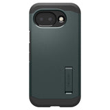 Google Pixel 10a Spigen Tough Armor Hybrid Deksel m. Stativfunksjon - MagSafe Kompatibel - Grønn