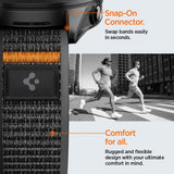 Spigen Athlex Air Universal Nylonrem (22 mm) - Svart / Oransje