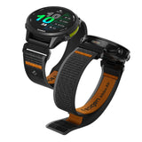 Universal Garmin 22mm QuickFit Spigen Athlex Air Nylonrem - Svart / Oransje