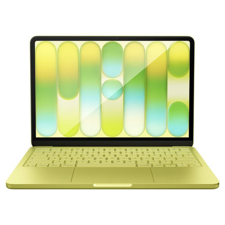 MacBook Neo 13 A18 Pro (2026) Spigen Glass tR Slim Herdet Skjermbeskyttelsesglass - Gjennomsiktig / Svart Kant