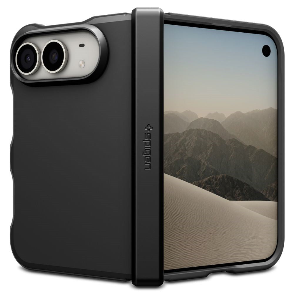 iPhone Duo Spigen Tough Amor Mag Deksel - MagSafe Kompatibel - Svart