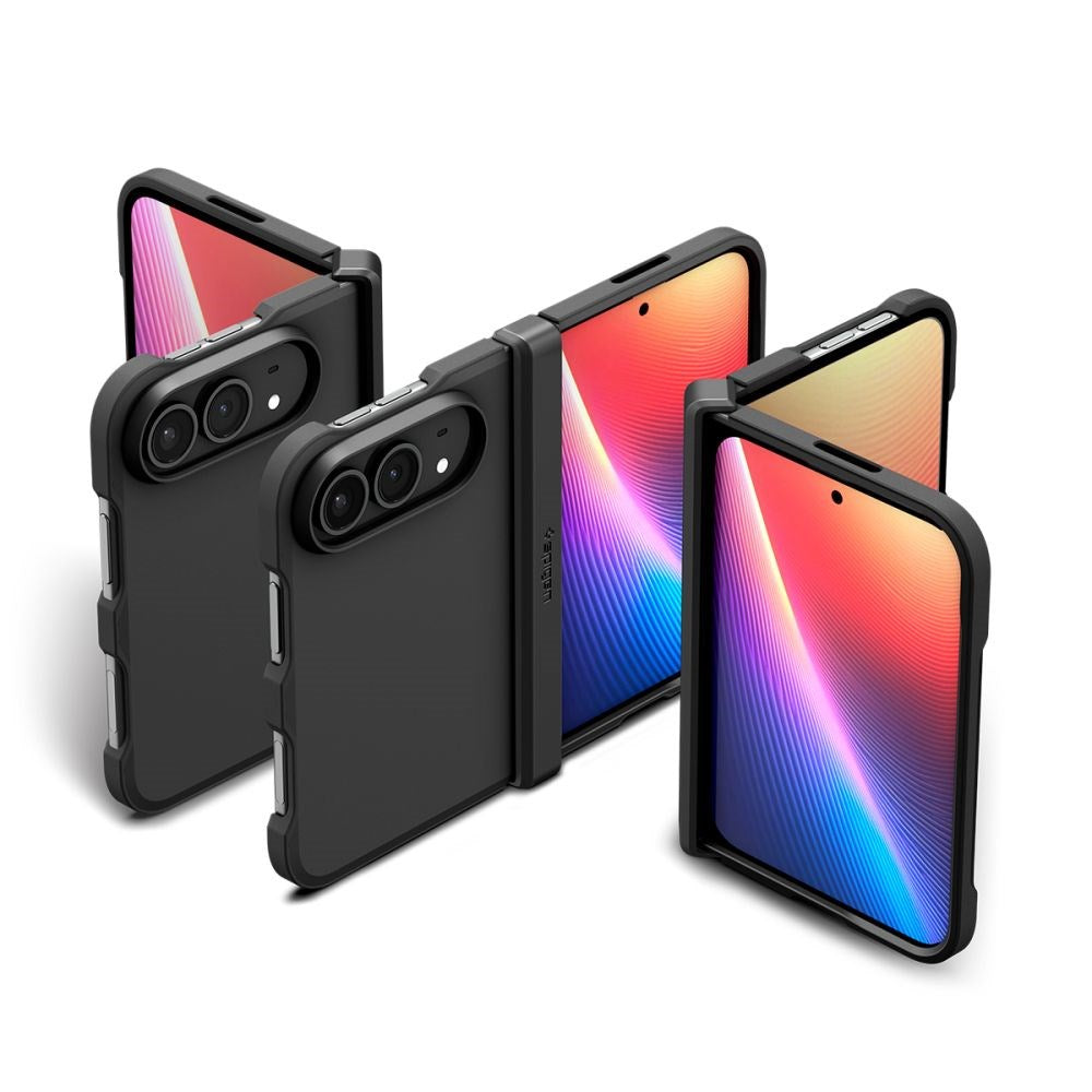 iPhone Duo Spigen Tough Amor Mag Deksel - MagSafe Kompatibel - Svart