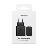 Original Samsung 60W Vegglader m. 1x USB-C - Svart