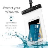Spigen Universal AquaShield Vanntett Deksel - Gjennomsiktig / Svart