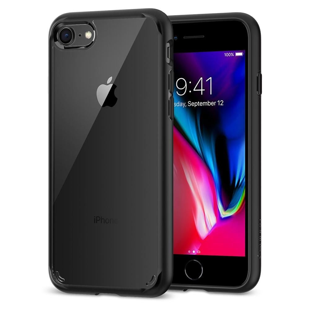 iPhone SE (2022 / 2020) / 8 / 7 Spigen Ultra Hybrid Deksel - Svart