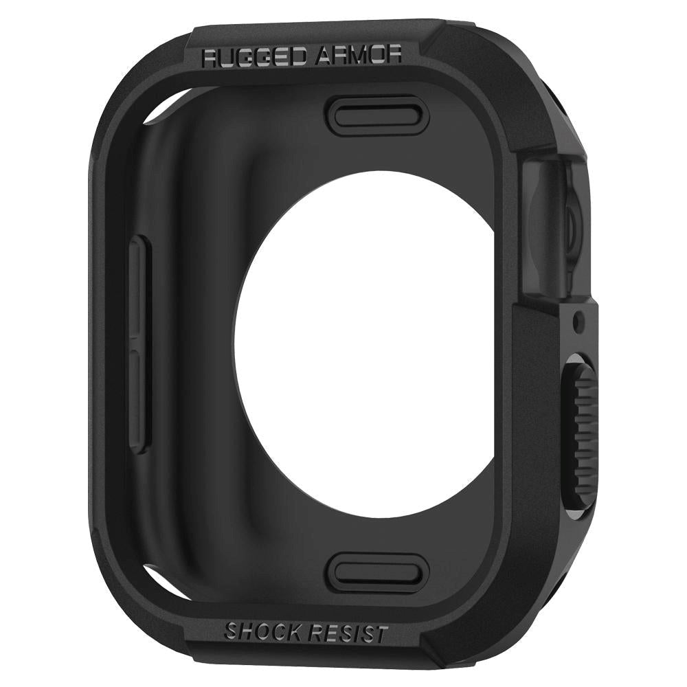 Apple Watch SE/6/5/4 (44mm) SPIGEN Rugged Armor Case - Fleksibelt Deksel - Svart