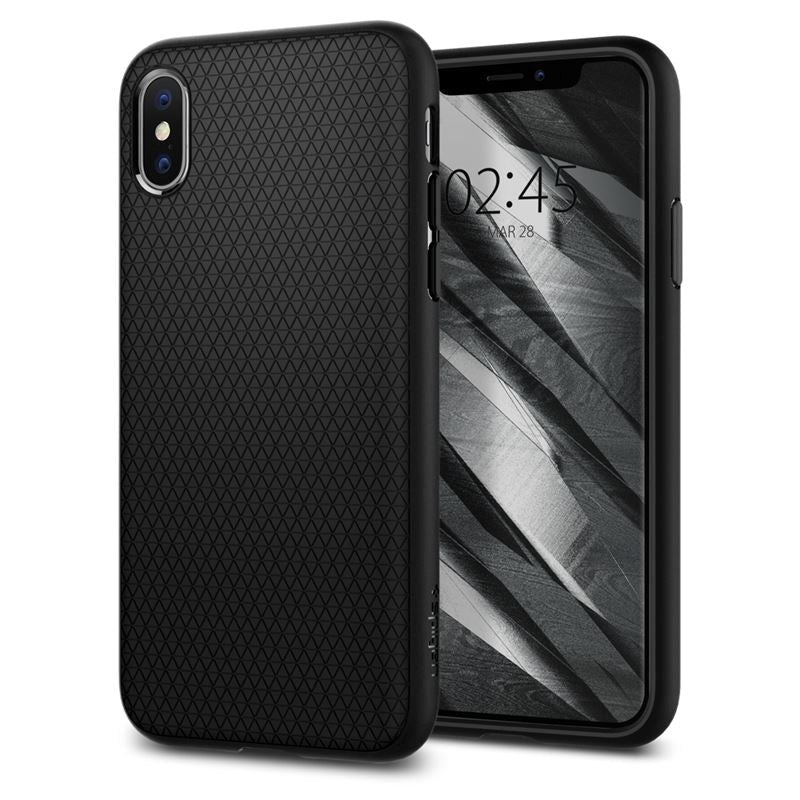 iPhone X / XS Spigen Liquid Air Deksel - Svart