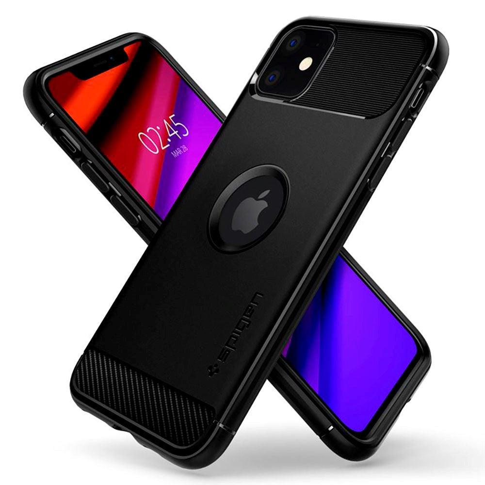 iPhone 11 Spigen Rugged Armor Deksel - Svart