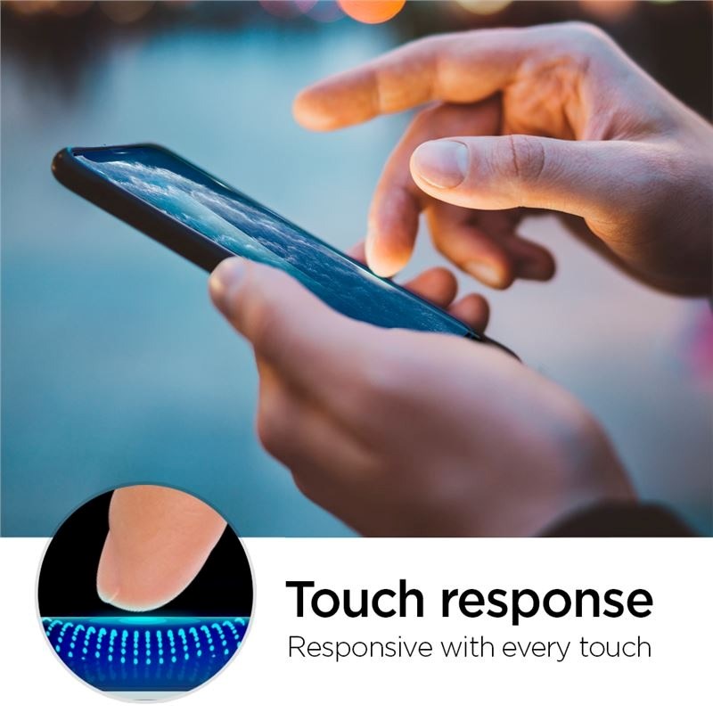 iPhone 11 Pro Max Spigen Align Glass Skjermbeskyttelse - Case Friendly - Gjennomsiktig