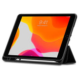 iPad 10.2" (2021 / 2020 / 2019) Spigen Urban Fit Stoff Deksel med Pekepenn Holder - Svart