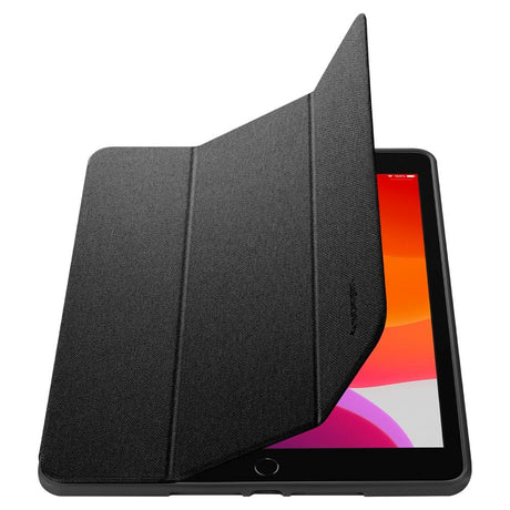 iPad 10.2" (2021 / 2020 / 2019) Spigen Urban Fit Stoff Deksel med Pekepenn Holder - Svart