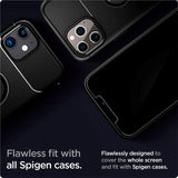 iPhone 12 / 12 Pro Spigen EZ Fit Glas.tR Skjermbeskytter 2. Stk - Case Friendly - Gjennomsiktig