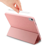 iPad Air 10.9-11" (2024-2020) Spigen Urban Fit Stoff Deksel m. Penneholder - Rose Gold