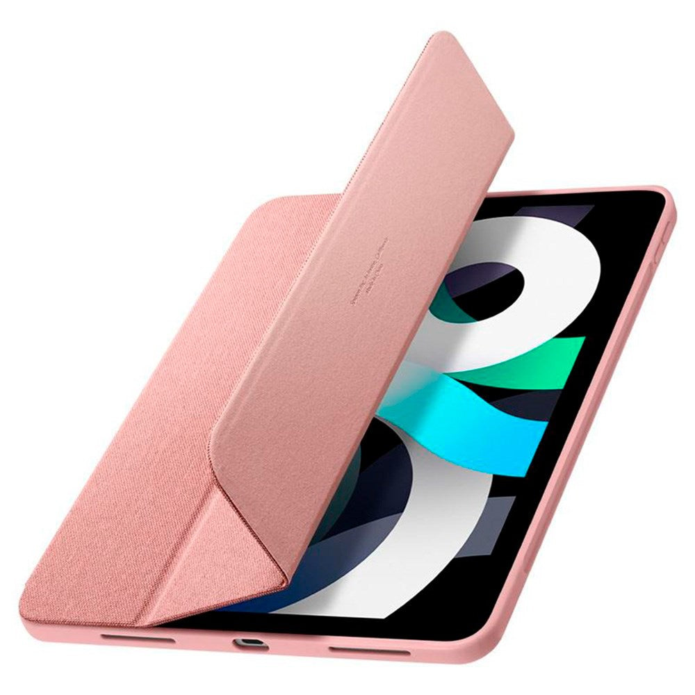 iPad Air 10.9-11" (2024-2020) Spigen Urban Fit Stoff Deksel m. Penneholder - Rose Gold